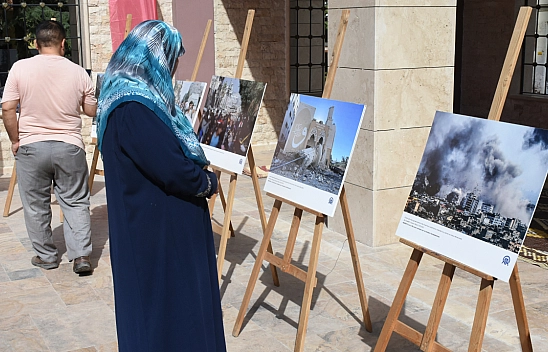 Malatya'da 'İnsanlığın Gözyaşı Filisin' fotoğraf sergisi açıldı