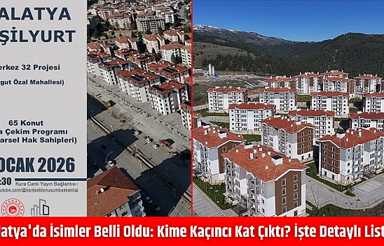 Malatya'da isimler belli oldu: Kime kaçıncı kat çıktı? işte detaylı liste…