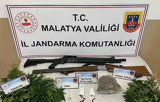 Malatya'da jandarmadan uyuşturucu operasyonu: 6 gözaltı
