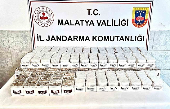 Malatya'da 20 binden fazla kaçak makaron ele geçirildi!