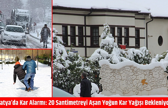 Malatya'da Kar Alarmı: Kar Kalınlığı 20 Santimetreyi Aşacak