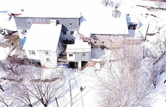 Malatya'da Karlı Yaşam Dronla Görüntülendi!