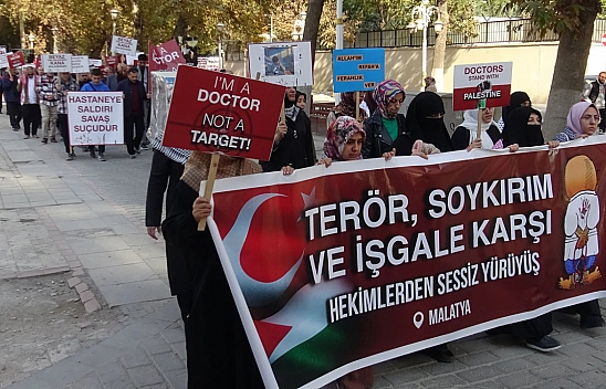 Malatya'da Katil İsrail'e Tepki Sürüyor