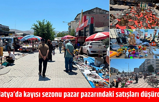 Malatya'da kayısı sezonu pazar pazarındaki satışları düşürdü!
