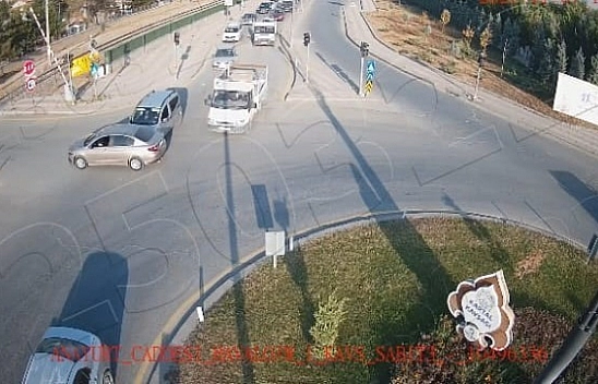 Malatya'da trafik kazaları anbean kaydedildi