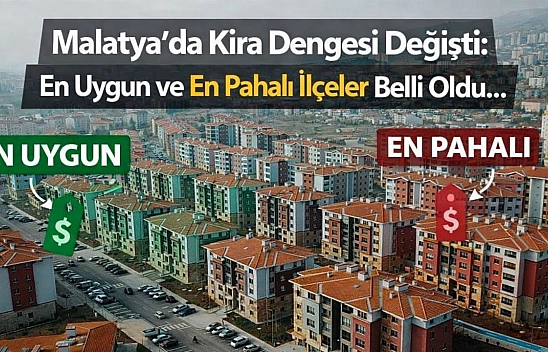 Malatya'da Kira Dengesi Değişti: En Uygun ve En Pahalı İlçeler Belli Oldu...