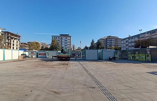 Malatya'da konteyner çarşılar tek tek kaldırılıyor! Sıra Akpınar Kışla Esnaf Çarşısında!