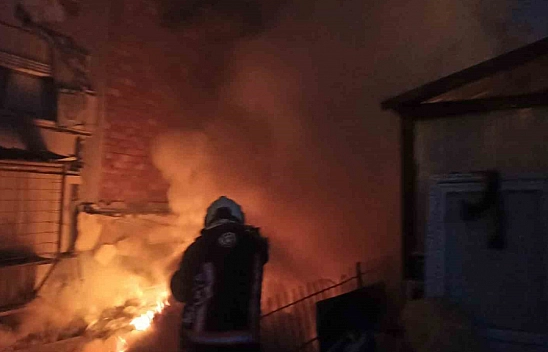 Malatya'da konteyner yangını