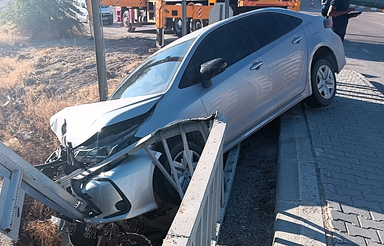 Malatya'da aşırı hız kazaya davetiye çıkardı