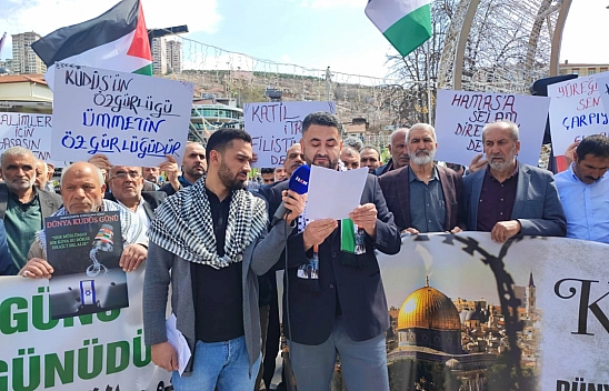 Malatya'da Kudüs gününde Filistin'e destek: 'Kudüs, tüm islamın davasıdır'