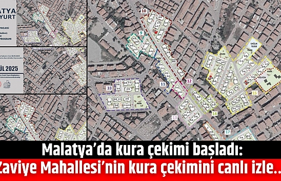 Malatya'da kura çekimi başladı: Zaviye Mahallesi'nin kura çekimini canlı izle…