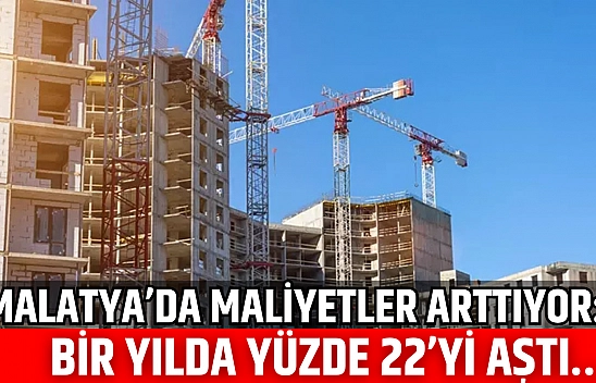 Malatya'da maliyetler artıyor: Bir yılda yüzde 22'yi aştı…