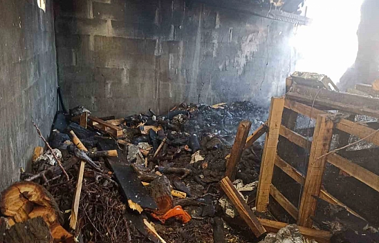 Malatya'da 2 Ton Odun Kül Oldu!