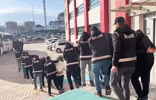 Malatya'da organize suç örgütüne darbe: 44 tutuklama