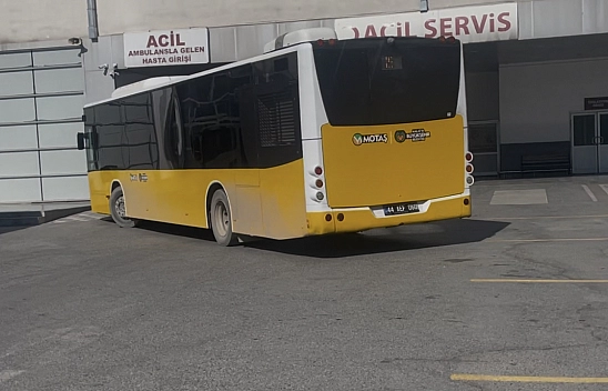 Malatya'da otobüs şoförü zamanla yarıştı!