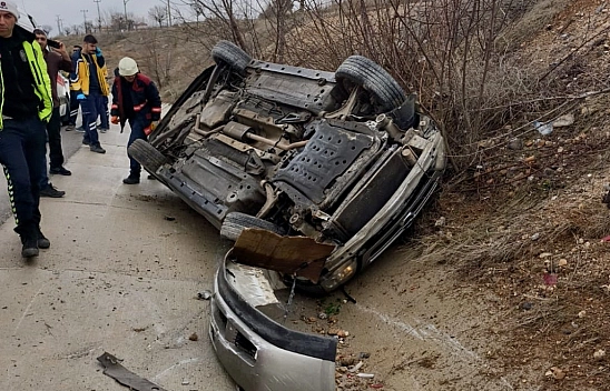 Malatya'da otomobil takla attı: 4'ü çocuk 6 kişi yaralandı