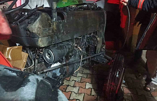 Malatya'da aniden alev aldı