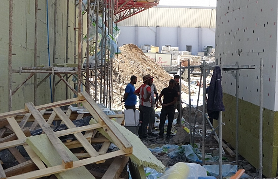 Malatya'da şantiye kazası: İskele çöktü, 1 yaralı