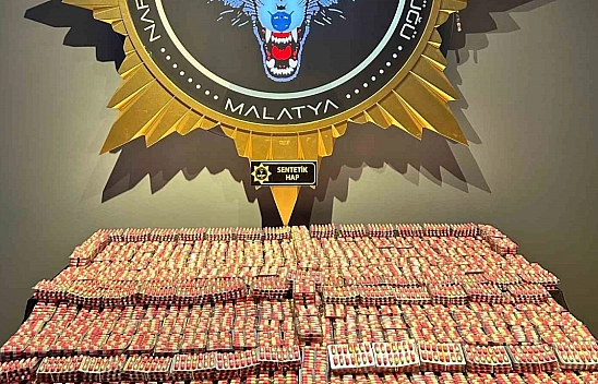 Malatya'da torbacı operasyonu: 22 bin 440 hap ele geçirildi