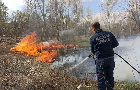 Malatya'da üç noktada yangın