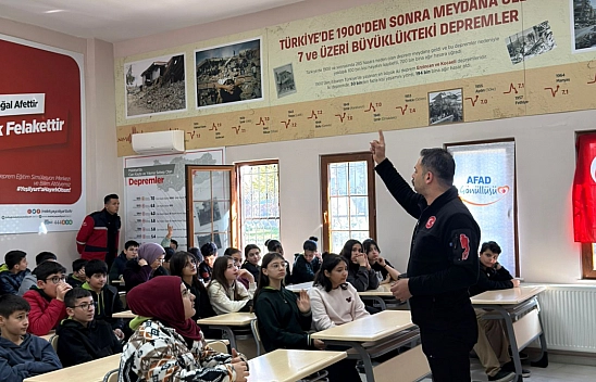 Malatya'da uygulamalı afet eğitimi