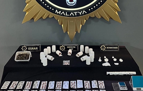 Malatya'da uyuşturucu operasyonu: 14 gözaltı