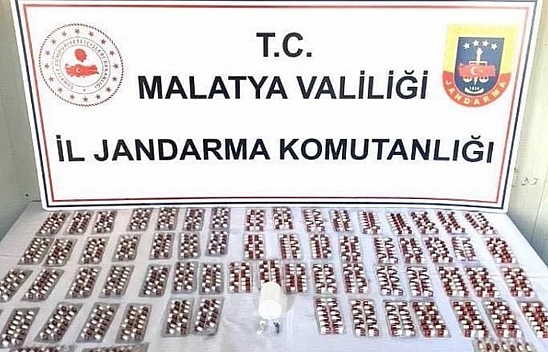 Malatya'da uyuşturucu operasyonu: Binlerce hap ele geçirildi
