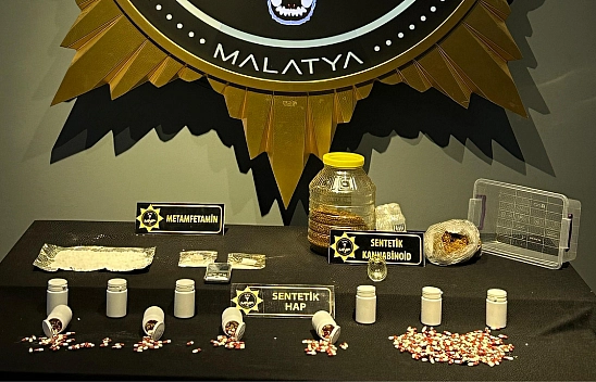 Malatya'da uyuşturucuya geçit yok: 13 şüpheli tutuklandı