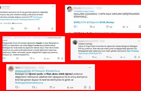 Malatya'da yurt değişikliğinde mağduriyet artıyor… Yedek öğrenciler yerleştirilmiş!!