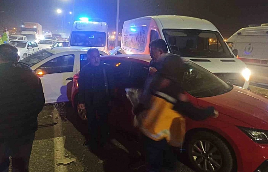 Malatya'da zincirleme kaza