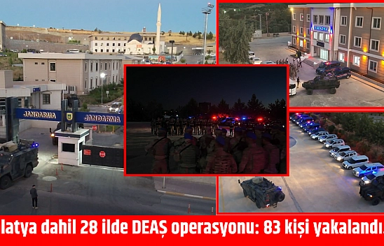Malatya dahil 28 ilde DEAŞ operasyonu: 83 kişi yakalandı…