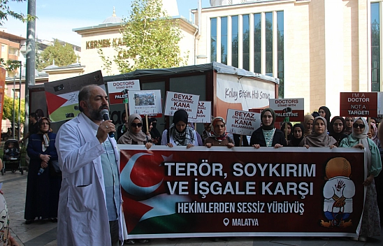 Malatya'dan Gazze'ye Destek Yürüyüşü