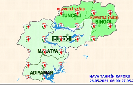 Malatya, Elazığ ve Adıyaman'a uyarı!