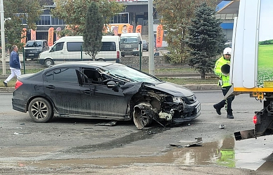 Malatya-Elazığ Yolu'nda Kaza! Çöp Kamyonuna Arkadan Çartı