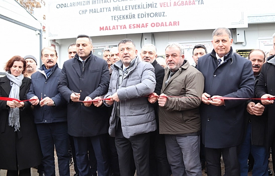 Malatya Esnafına Konteyner Desteği