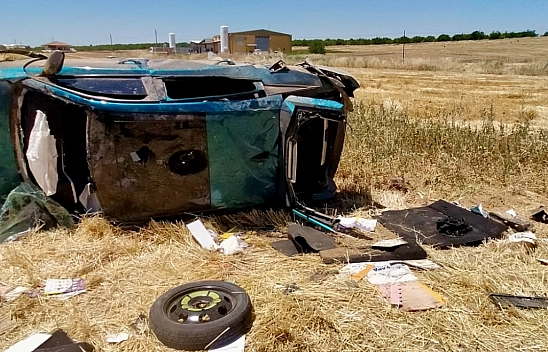 Malatya havaalanı yolunda feci kaza: 1 yaralı!