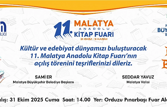 Malatya Kitap Fuarı kapılarını açıyor!