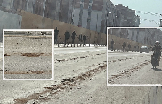 Malatya'nın en işlek caddesi çamurdan geçilmiyor
