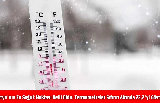 Malatya'nın en soğuk noktası belli oldu: Termometreler sıfırın altında 23,2'yi gösterdi