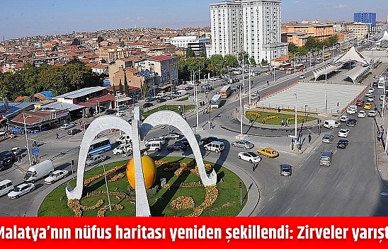 Malatya'nın nüfus haritası yeniden şekillendi: Zirveler yarıştı