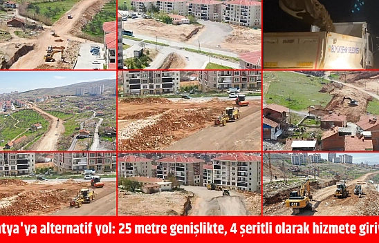 Malatya'ya alternatif yol: 25 metre genişlikte, 4 şeritli olarak hizmete giriyor!