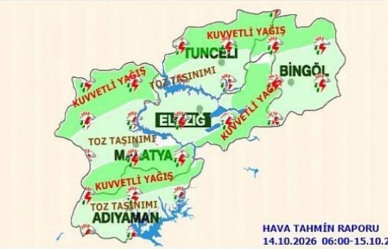 Meteoroloji'den kuvvetli yağış uyarısı