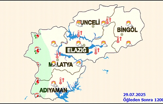 Meteoroloji'den Malatya için çifte uyarı: Sıcak hava ve sağanak yağış