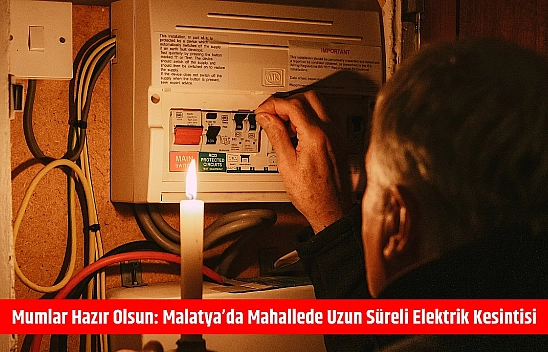 Mumlar hazır olsun: Malatya'da mahallede uzun süreli elektrik kesintisi