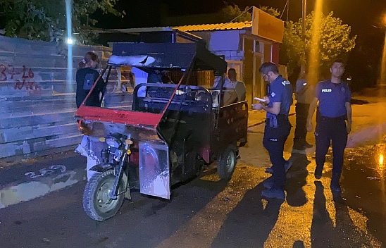 Park halindeyken alev aldı!