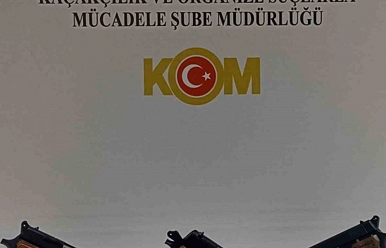 Gizlenmiş, 3 tabanca ele geçirdi