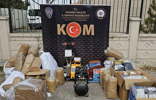 Polisten kaçak sigara operasyonu