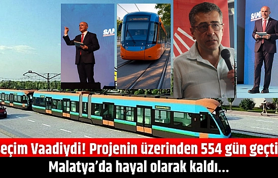 Seçim Vaadiydi! Projenin üzerinden 554 gün geçti!! Malatya'da hayal olarak kaldı…