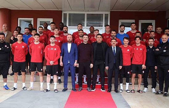 Sivasspor'da bayramlaşma töreni yapıldı