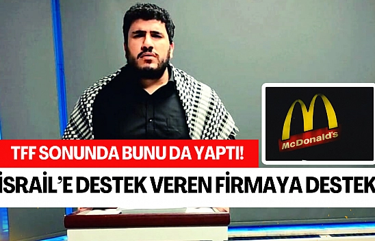 TFF sonunda bunu da yaptı! İsrail'e destek veren firmaya destek verdi